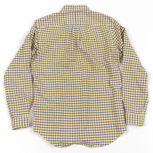 Polo Ralph Lauren Yellow Blue Plaid Oxford Button Down Shirt Size Small - Picture 7 of 10
